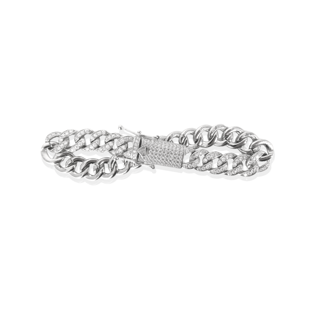 Paved Silver Bracelet - High Street Jewelry