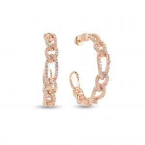 Belle Rose Hoop Earring