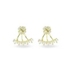 18kt Gold Plated Earrings Dubai With Crystals
