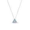 Small Triangle Silver Necklace Dubai