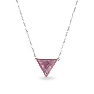 Triangle Pendant Silver Necklace