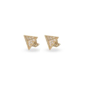 Rose Gold Stud Triangle earring Dubai