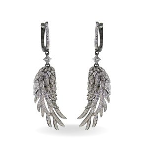 Half Wings Silver Earring Dubai