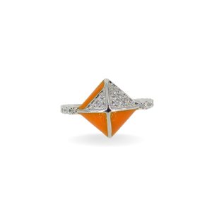 Orange Pyramid Enamel Smartcuff