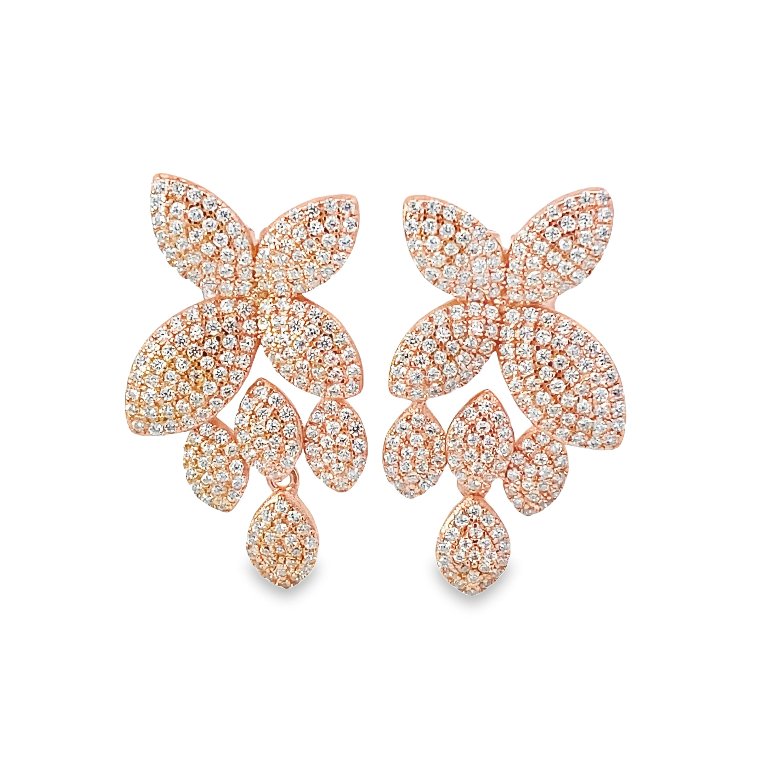 Hibiscus Rose Earrings