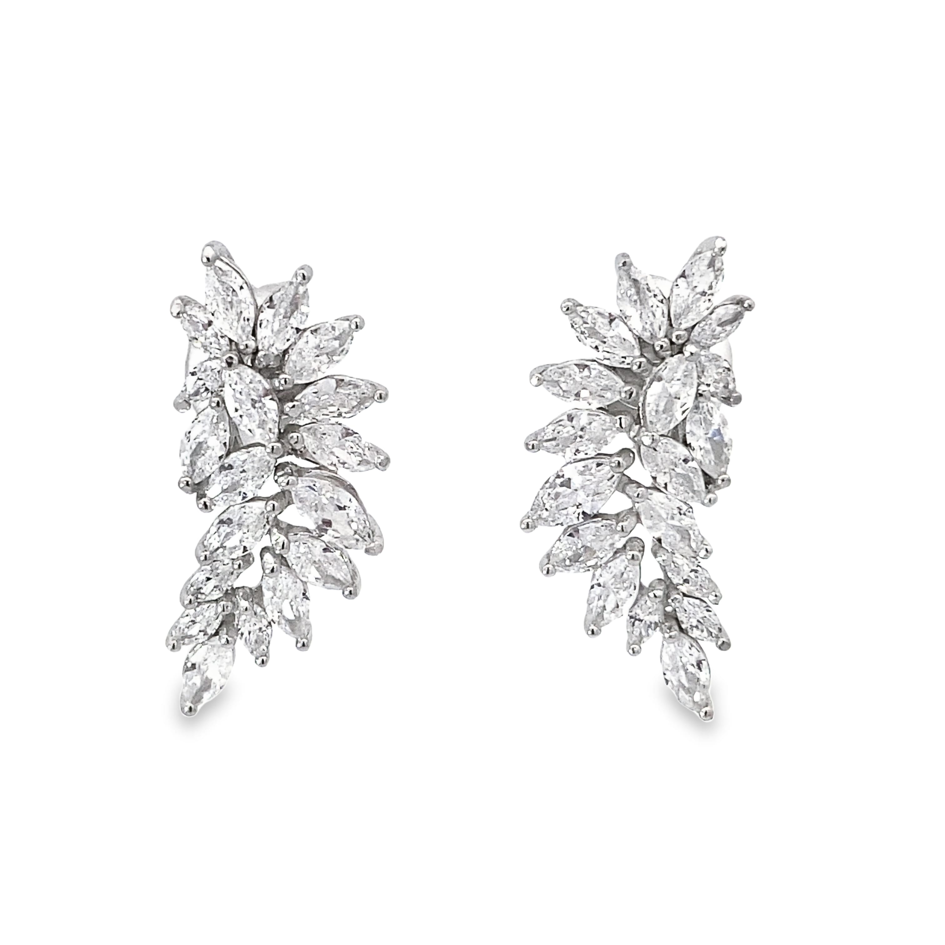 Marquise Silver Earrings