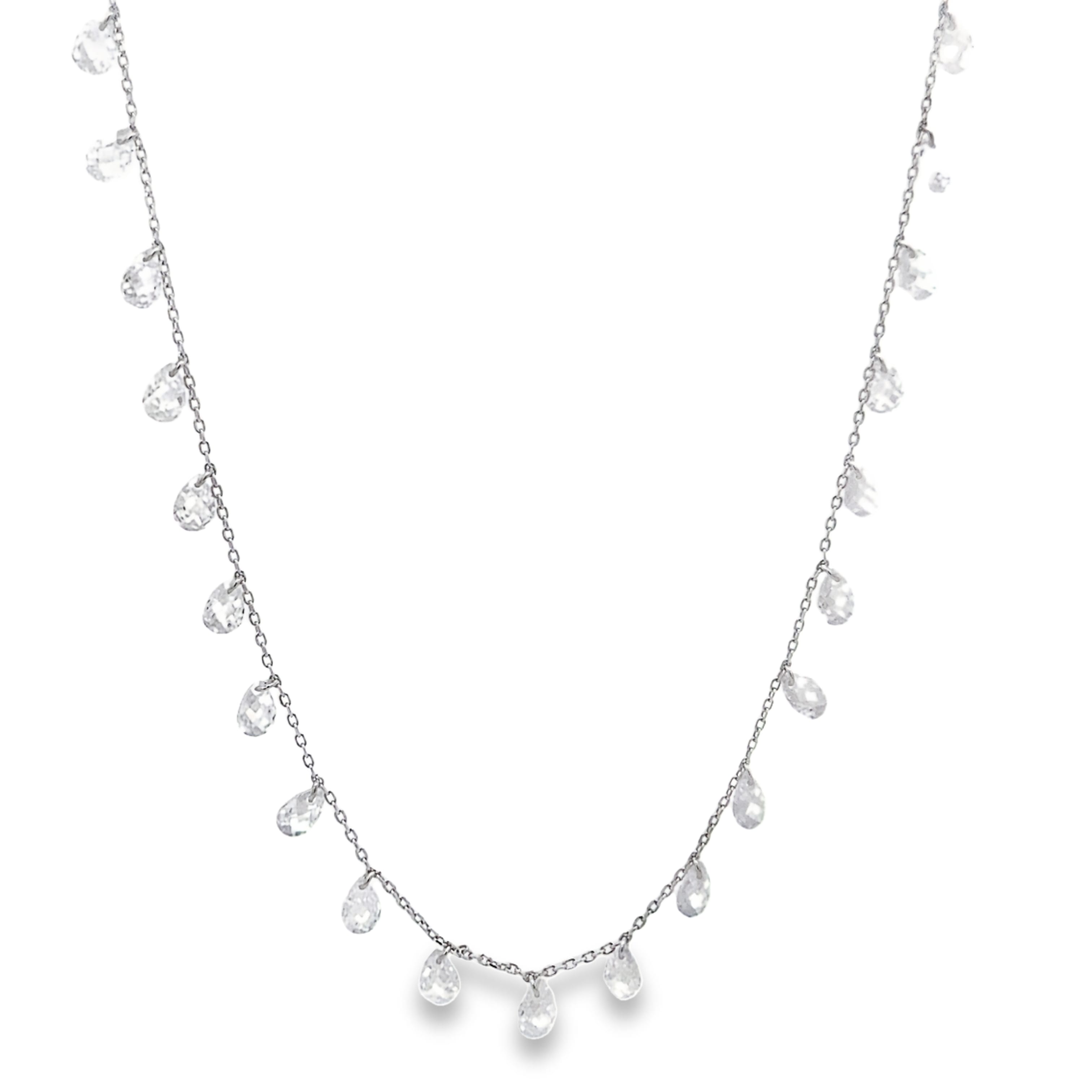 Droplet Silver Necklace