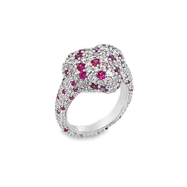 Sparkling Heart Pinky Ring