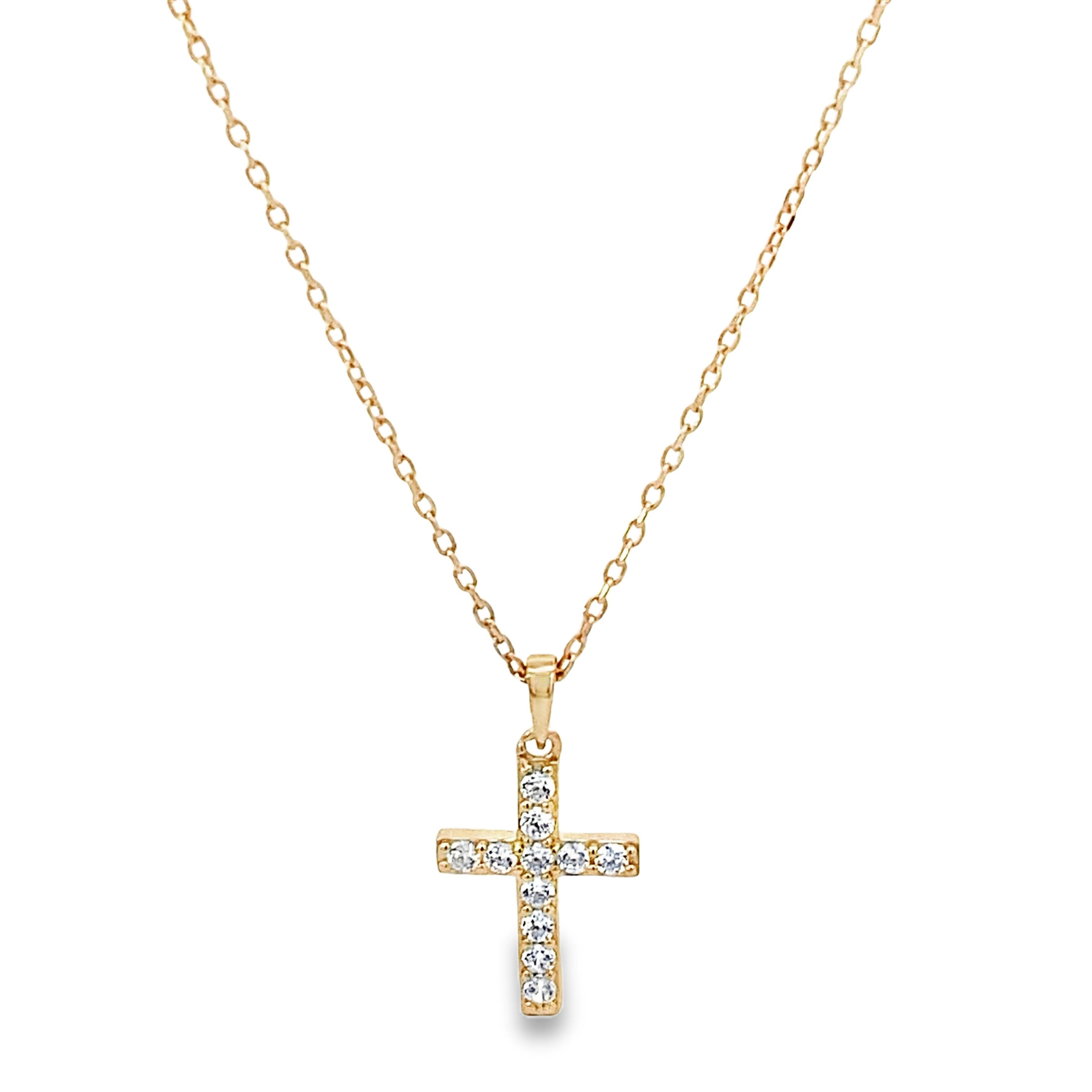Cross Yellow Necklace