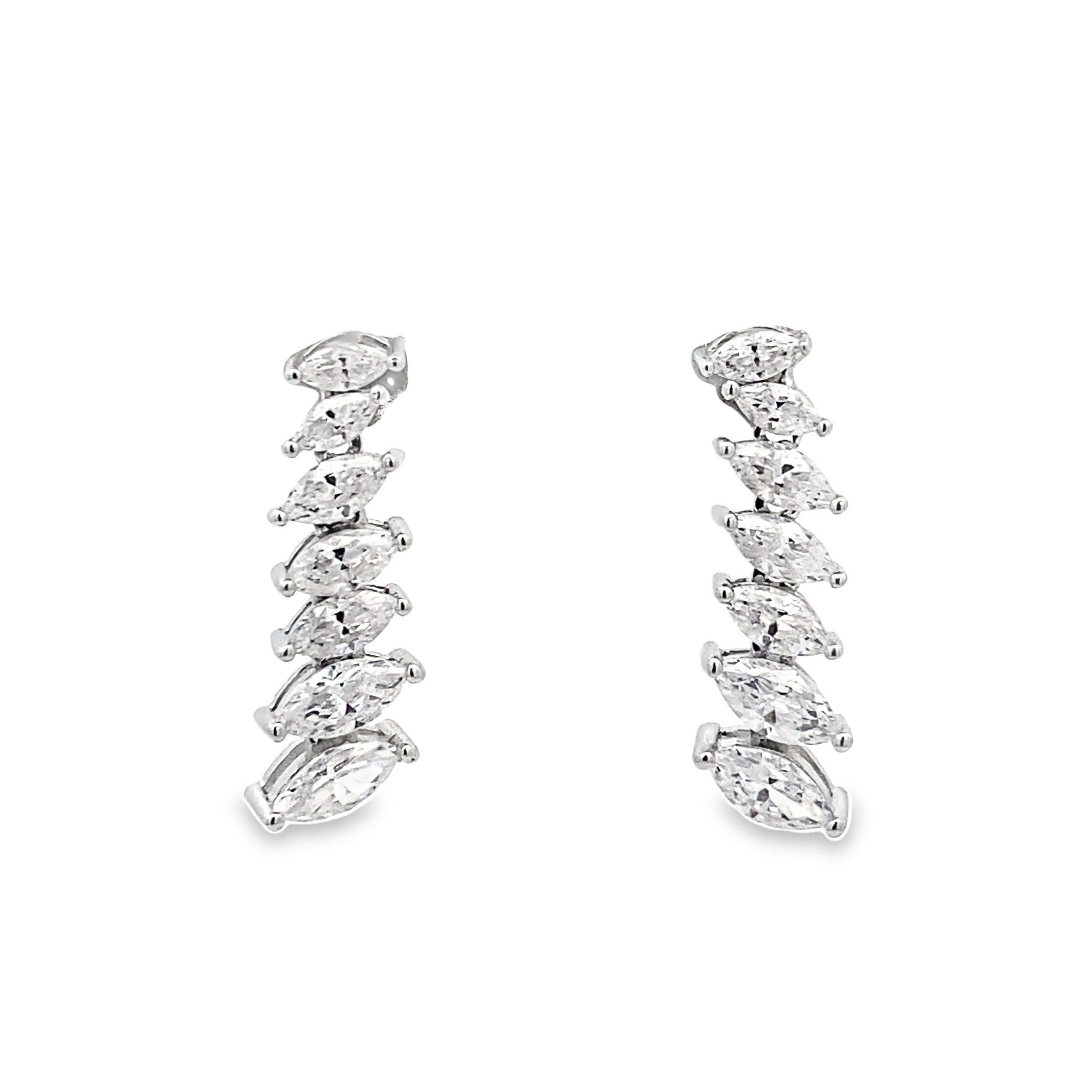 Marquise Silver Earrings