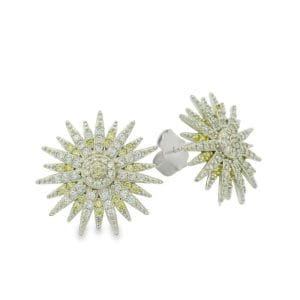 Sunrays Silver Earring