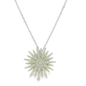 Sunrays Silver Necklace