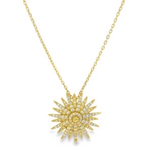 Sunrays Yellow Necklace