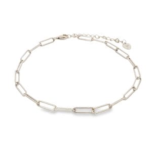Plain Chain Silver Anklet