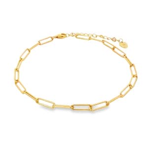 Plain Chain Yellow Anklet