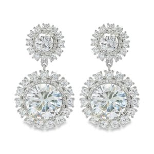 Luna Cluster Drop Earrings