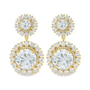 Luna Cluster Drop Earrings