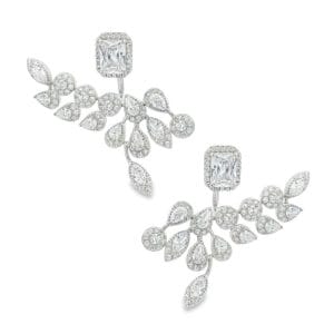 Crystal Crown Drop Earrings