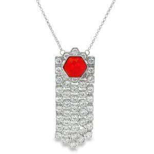 Soft Diva Silver Bracelet (Red)