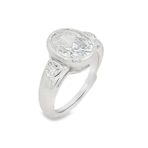 Round Silver Pinky Ring