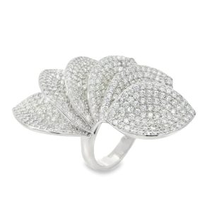 Solar Blossom Silver Ring