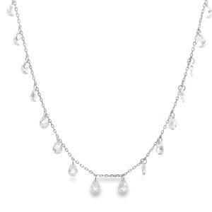 Sequel Drops Silver Necklace