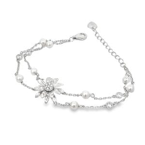 Sunflower Cascade Pearl Bracelet