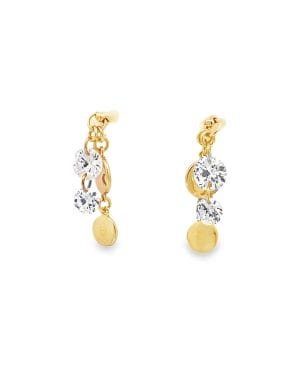 Solstice Charm Yellow Drop Earrings