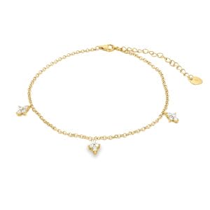 Dazzle Charm Yellow Anklet