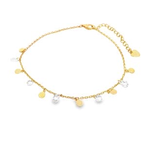 Sequence Drops Yellow Anklet
