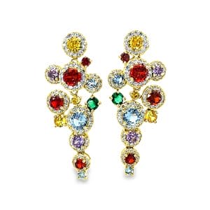 Rainbow Reverie Yellow Earrings