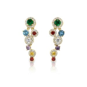 Rainbow Reverie Yellow Earrings