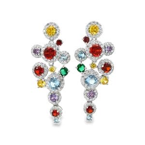 Rainbow Reverie Silver Earrings