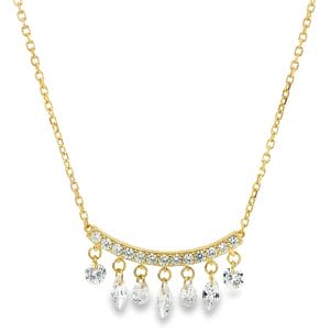 Aurora Drop Yellow Necklace