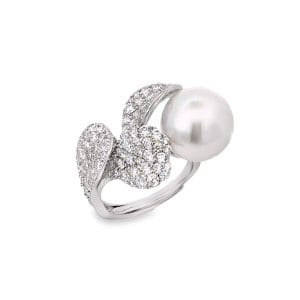 Ivy Pearl Drop Ring