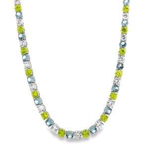 Tennis 5.0mm Multicolor Necklace