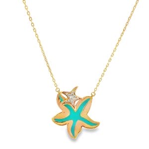 Seastar Enamel Tiffany Necklace
