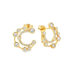 Stellar Yellow Stud Earrings