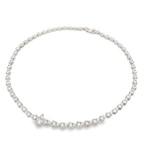 Imperial Teardrop Silver Choker