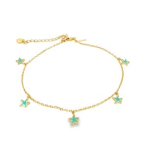 Seastar Enamel Tiffany Anklet