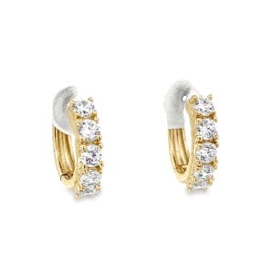 Tennis Yellow Hoop Earring (12mm) (Copy)